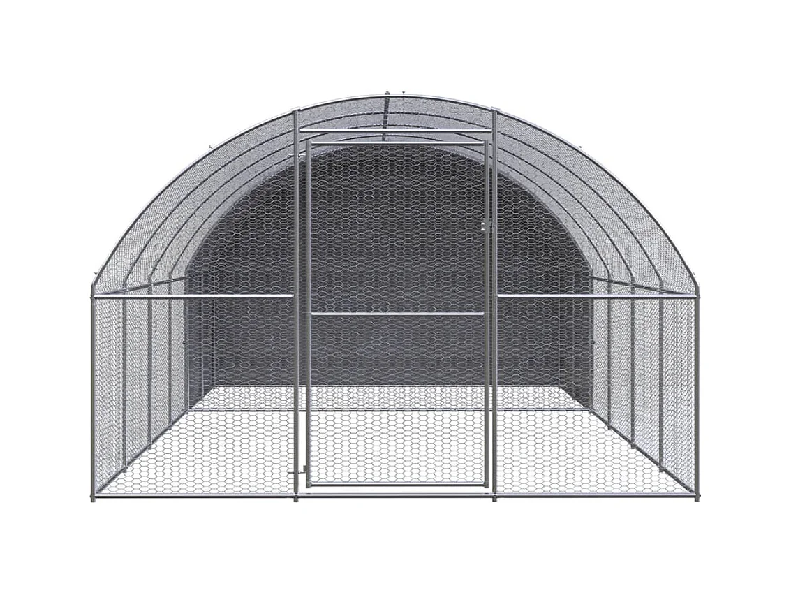 Poulailler d'extérieur 3x4x2 m Acier galvanisé