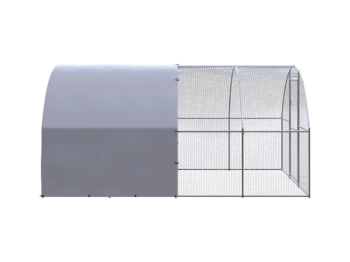 Poulailler d'extérieur 3x4x2 m Acier galvanisé