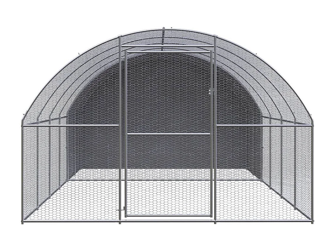 Poulailler d'extérieur 3x4x2 m Acier galvanisé