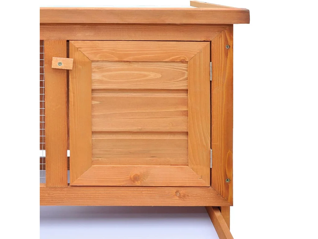 Clapier d'extérieur Enclos pour petits animaux 1 niveau Bois