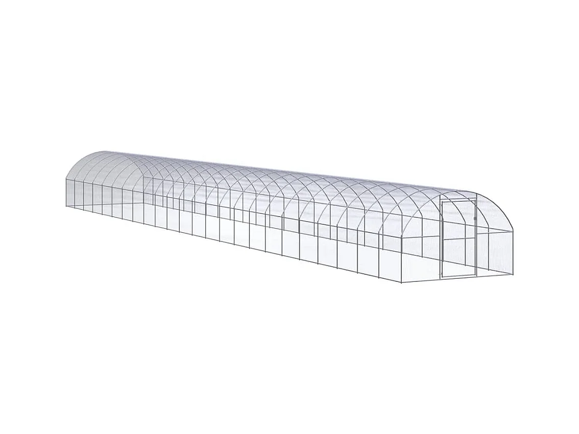 Poulailler d'extérieur 3x24x2 m Acier galvanisé