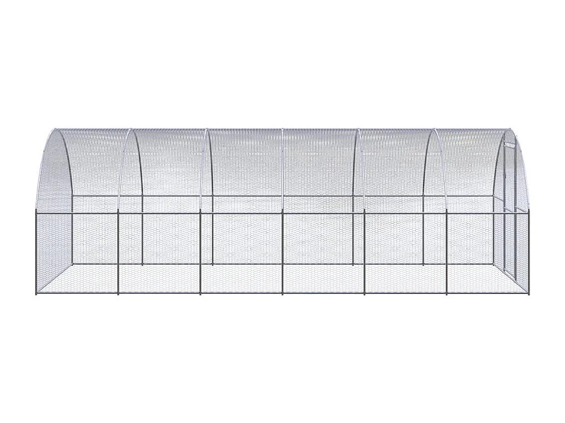 Poulailler d'extérieur 3x6x2 m Acier galvanisé