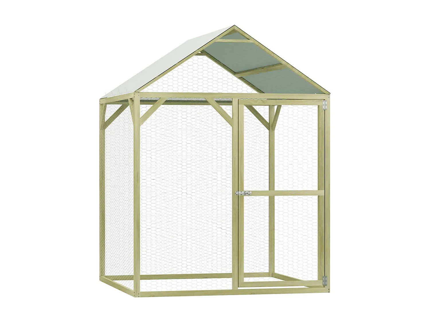 Galinheiro 1,5x1,5x2 m Madeira de pinho impregnada