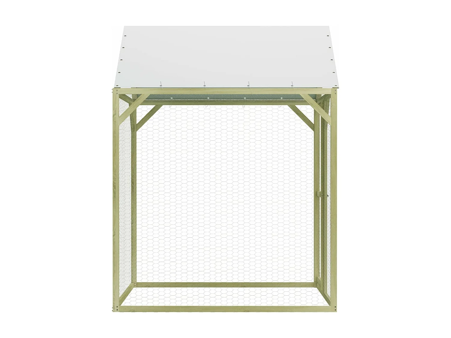 Galinheiro 1,5x1,5x2 m Madeira de pinho impregnada