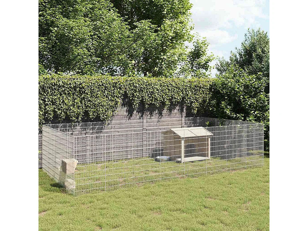 Tiergehege in Freiheit 24 verzinkte Eisenplatten