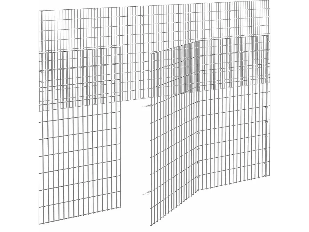 Tiergehege in Freiheit 24 verzinkte Eisenplatten