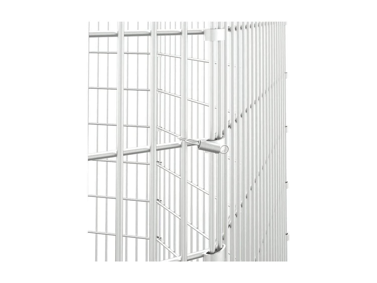 Recinto para animais soltos 8 painéis 54x100 cm ferro galvanizado