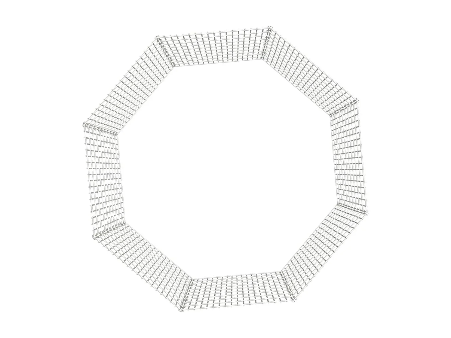 Recinto para animais soltos 8 painéis 54x100 cm ferro galvanizado