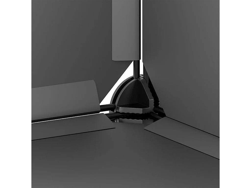 Cage pour petits animaux Noir 142x74x93 cm PP et Acier