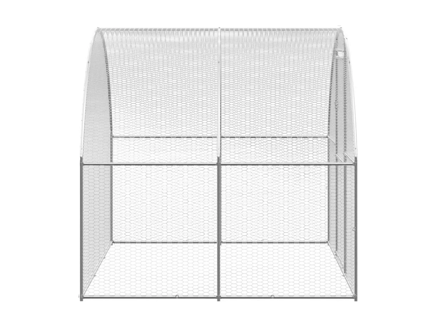 Hühnerstall für draußen 3x10x2 m Verzinkter Stahl