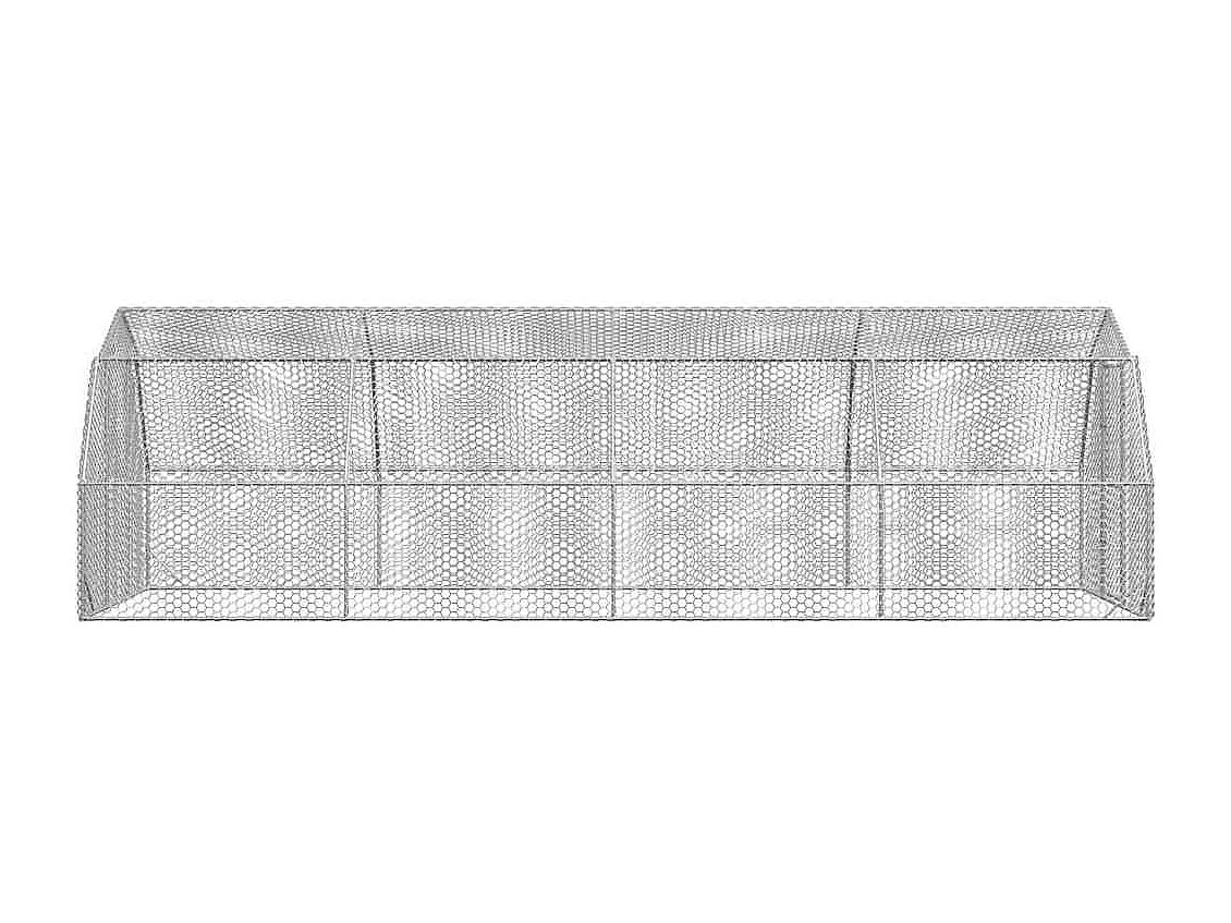 Pollaio 2,5x8x2,25 m in acciaio zincato