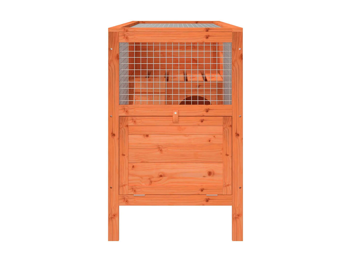 Brauner Stall 103x44x69,5 cm massives Kiefernholz