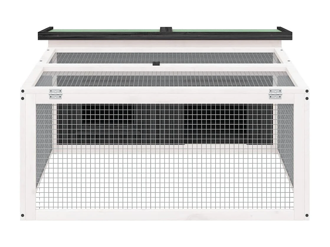 Grijze kast 117,5x97x47,5 cm massief grenenhout