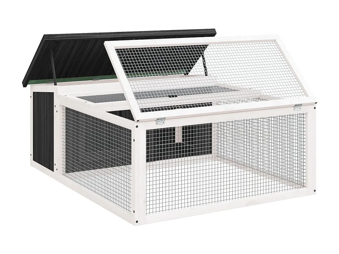 Grijze kast 117,5x97x47,5 cm massief grenenhout