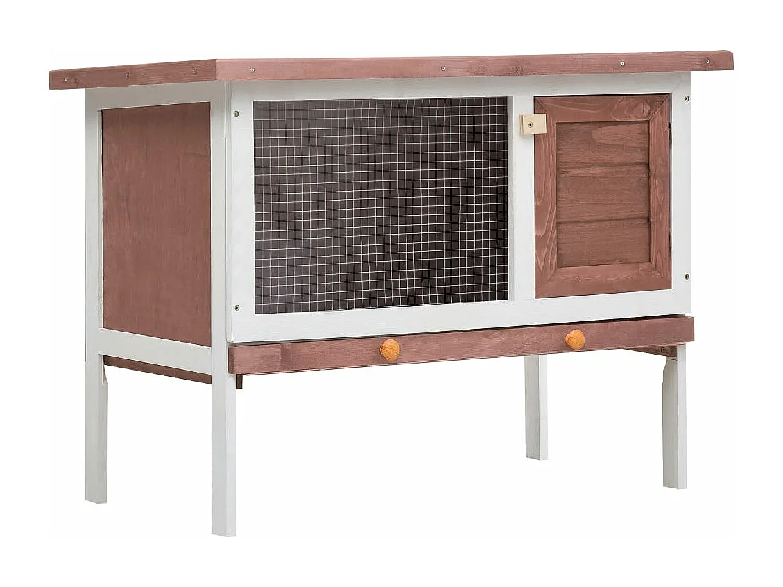 Contenitori da esterno 1 piano Legno marrone