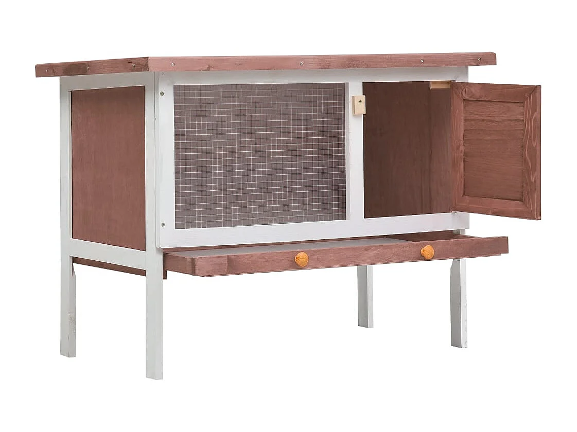 Contenitori da esterno 1 piano Legno marrone