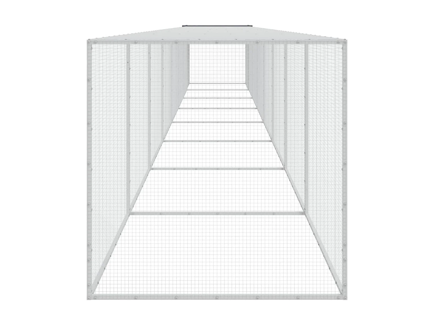 Poulailler avec toit anthracite 803x98x90 cm acier galvanisé