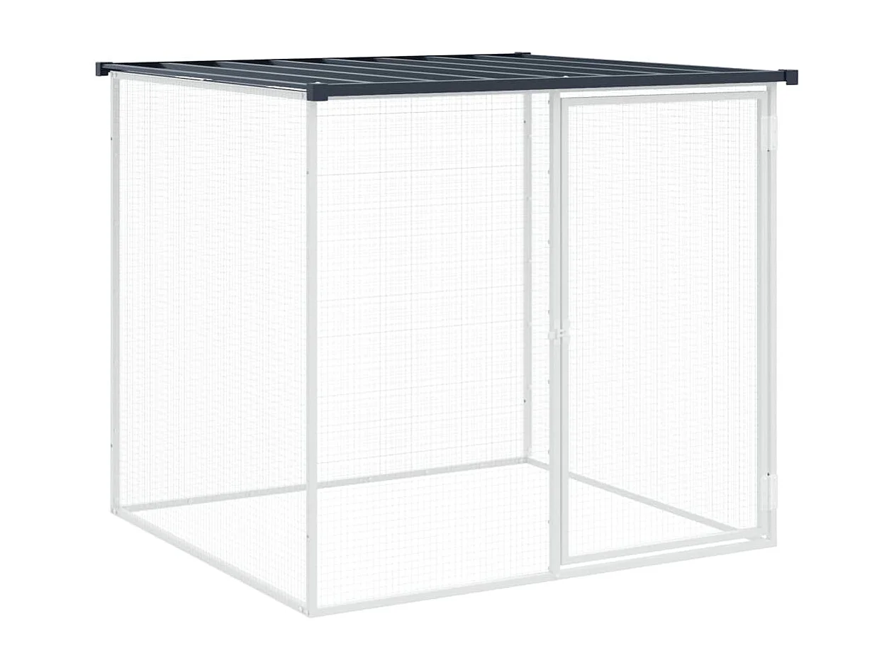 Poulailler avec toit anthracite 803x98x90 cm acier galvanisé