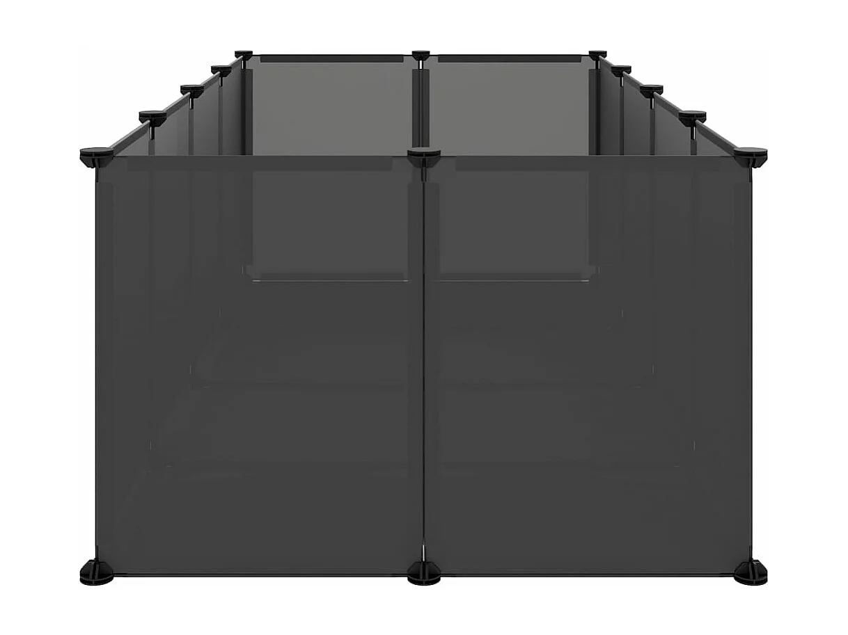 Gaiola para pequenos animais Preto 144x74x46,5 cm PP e Aço