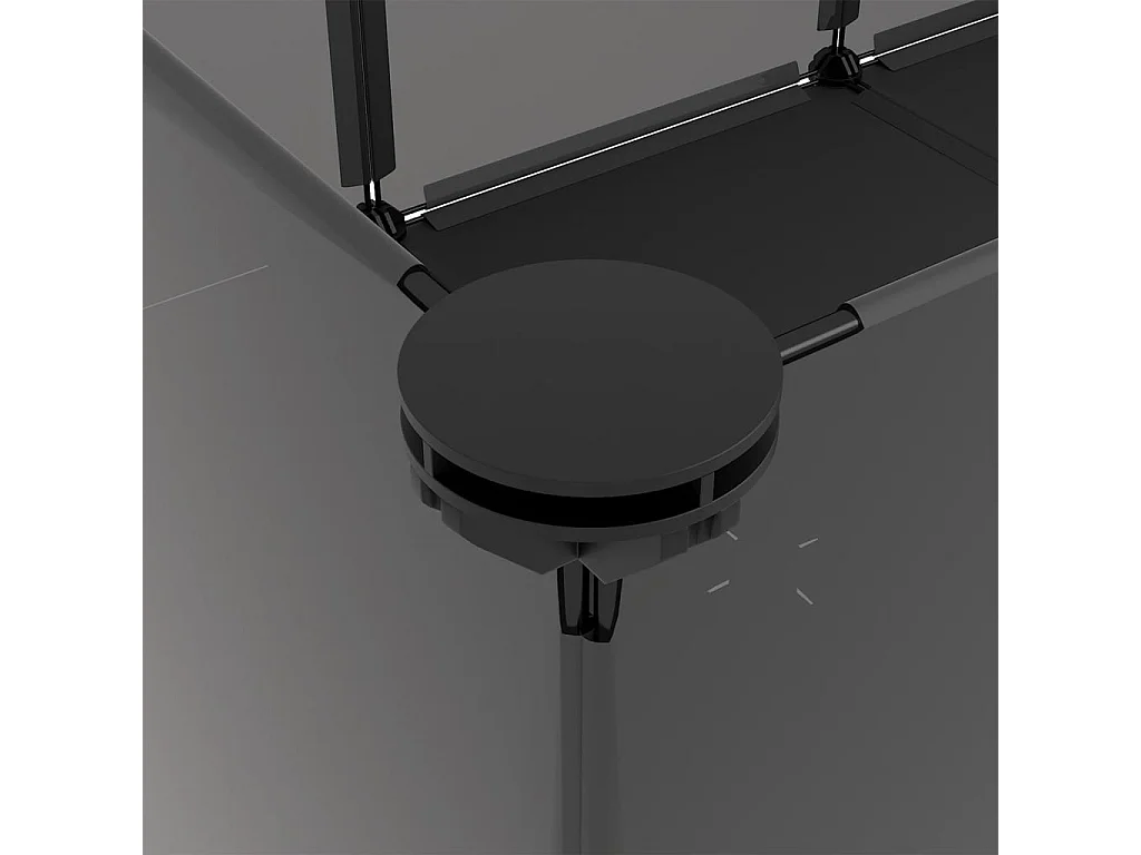 Gaiola para pequenos animais Preto 144x74x46,5 cm PP e Aço