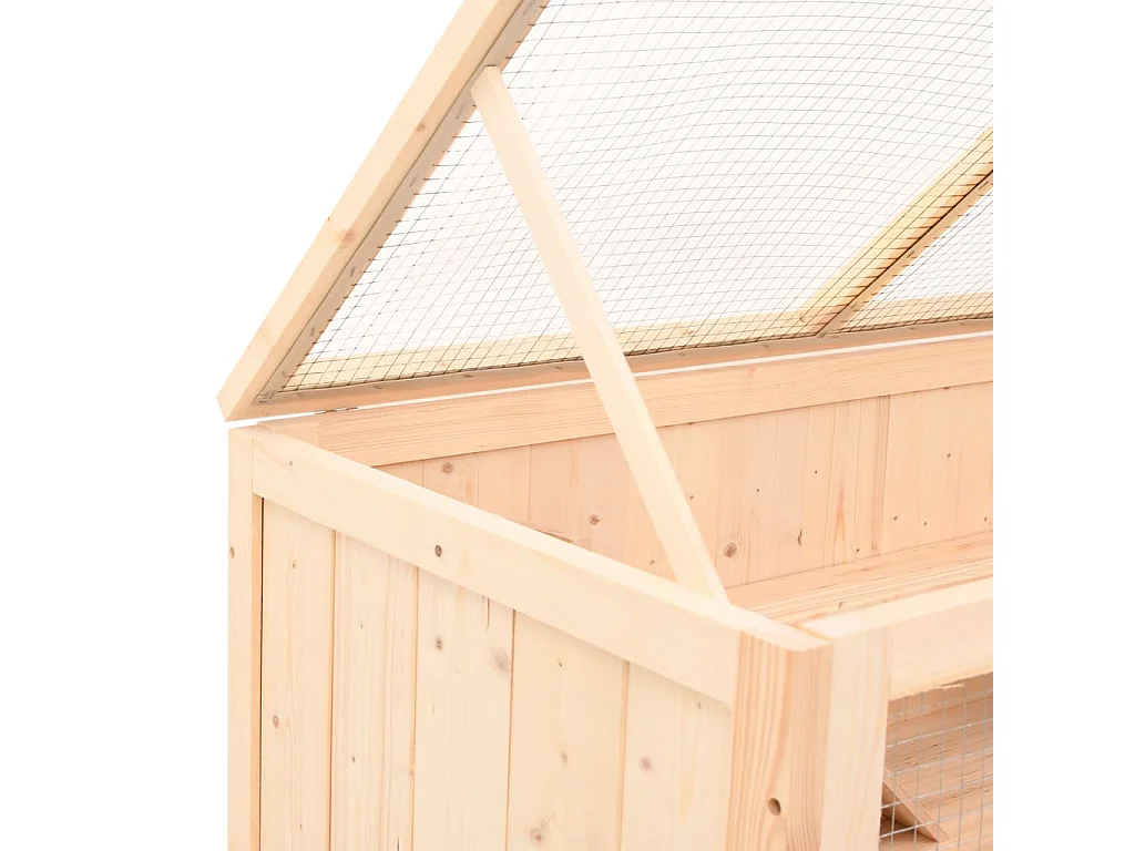 Gabbia per criceti 104x52x54 cm in legno massello di abete