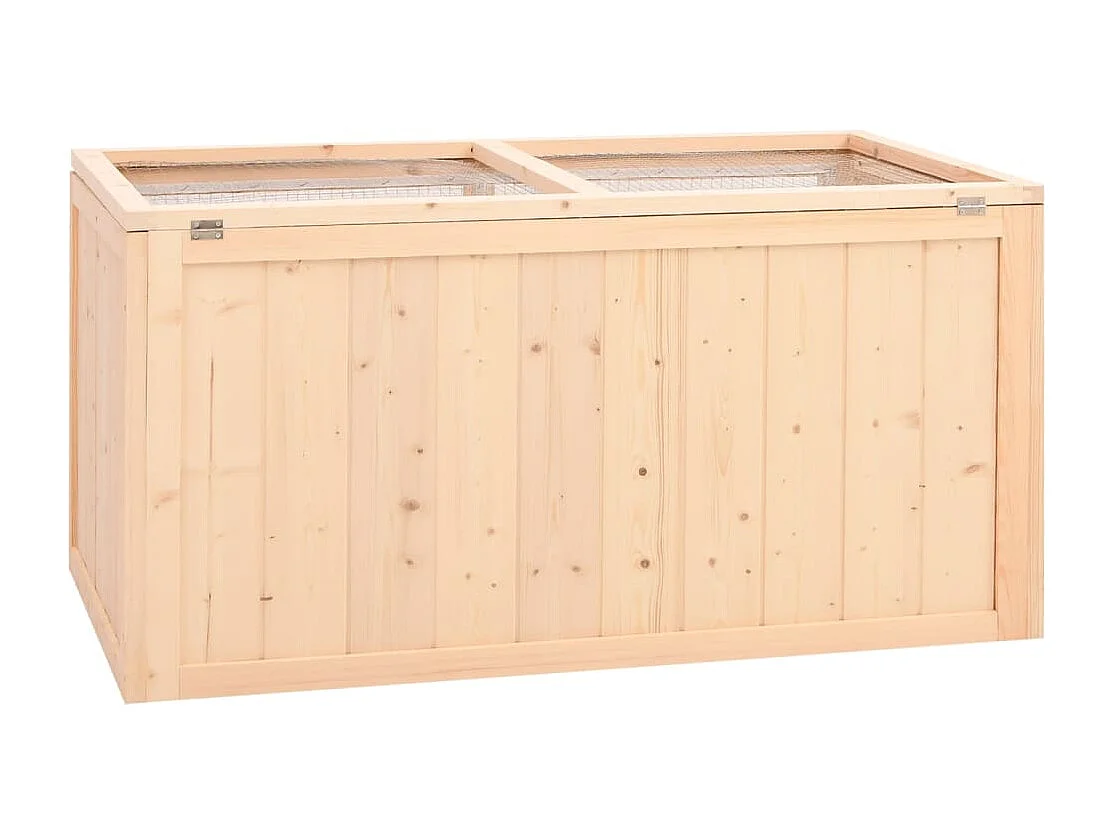 Gaiola para hamster 104x52x54 cm madeira maciça de abeto