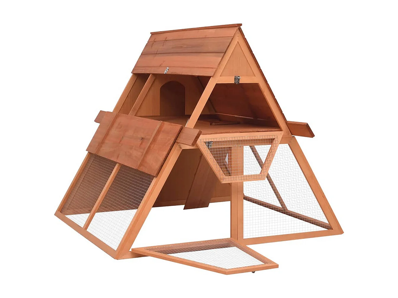 Clapier 152x127x109,5 cm Bois de sapin massif