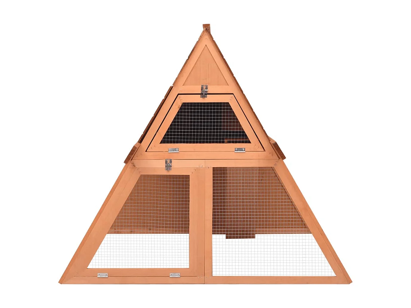 Clapier 152x127x109,5 cm Bois de sapin massif