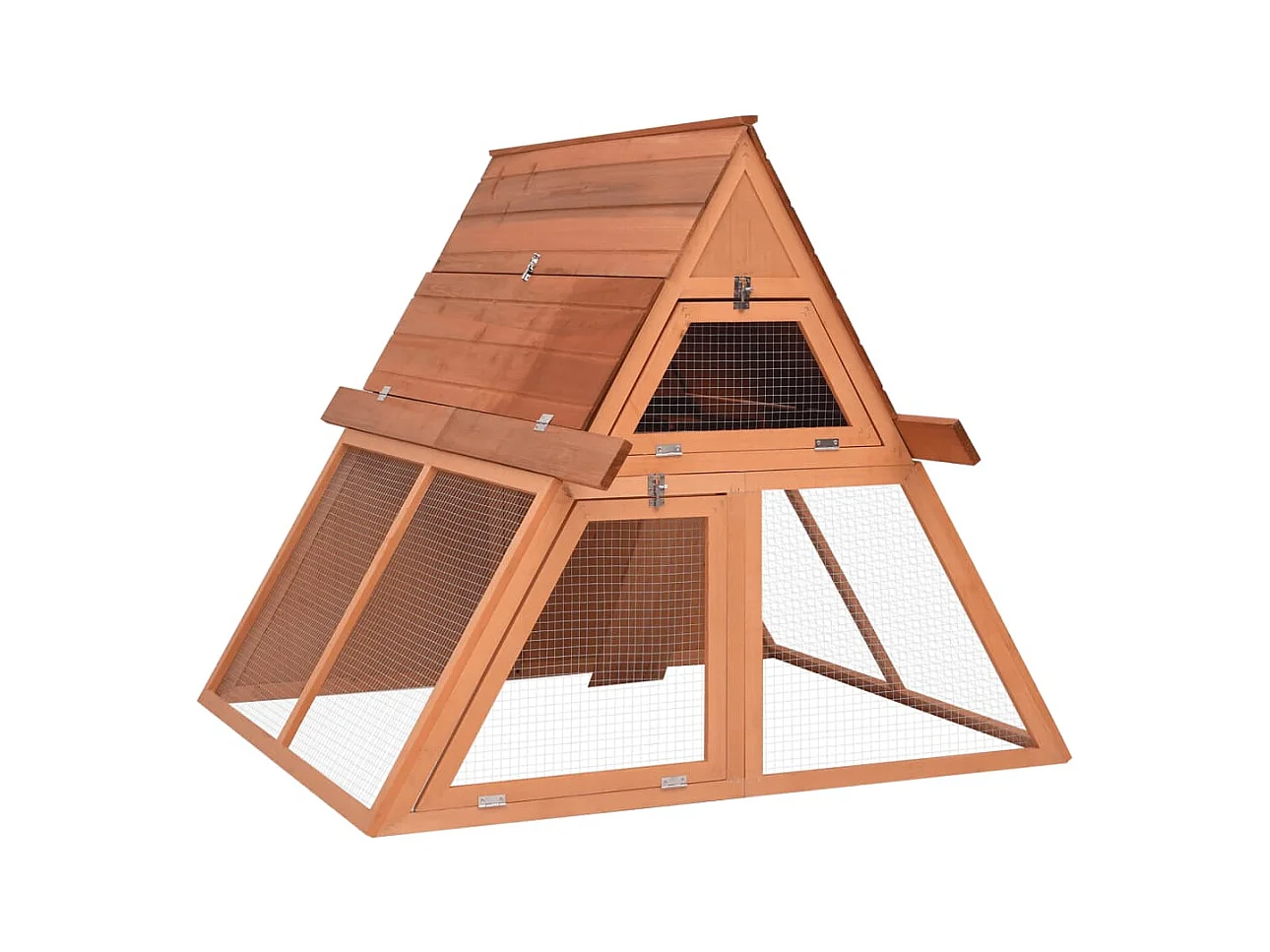 Clapier 152x127x109,5 cm Bois de sapin massif