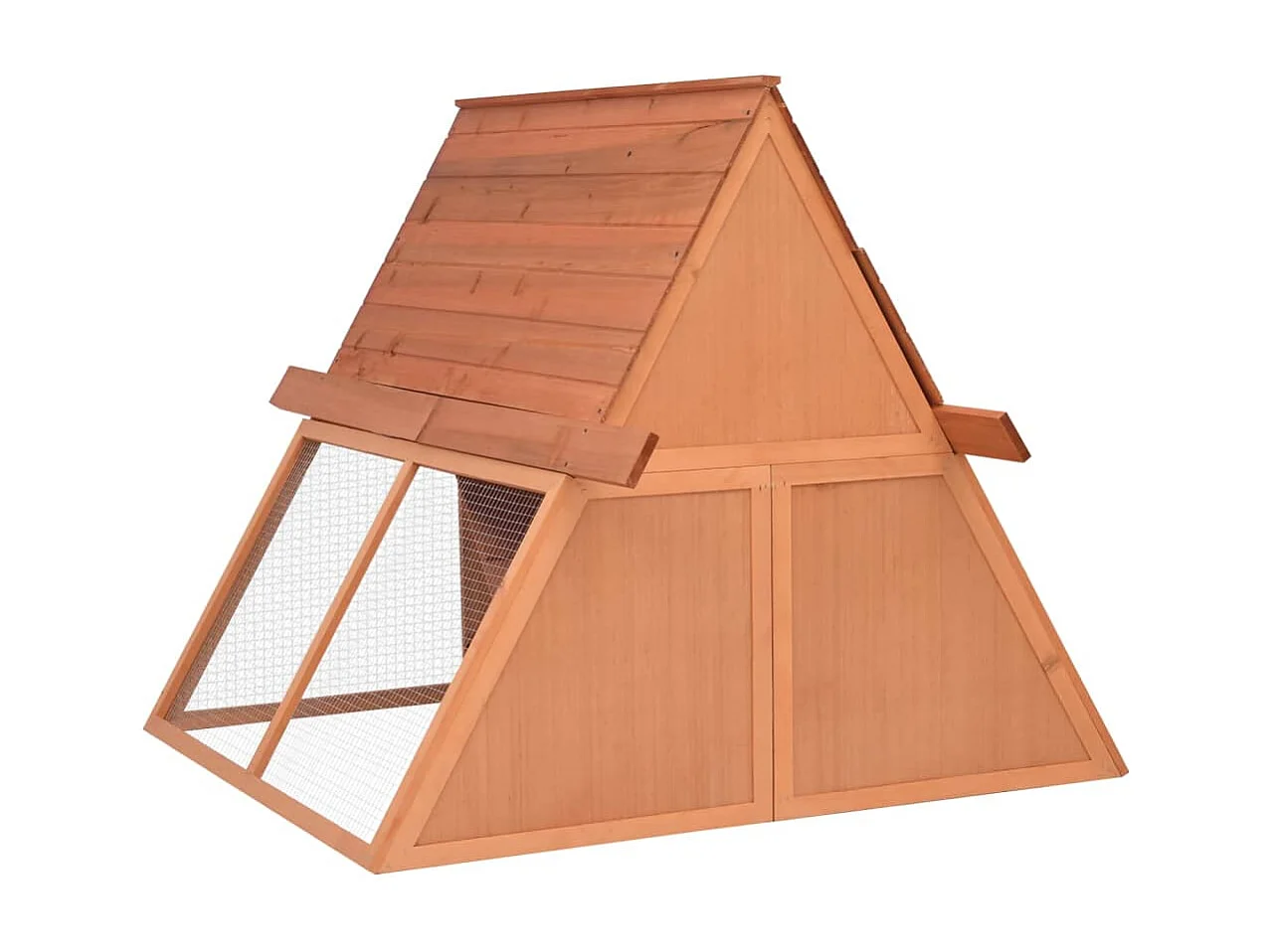 Clapier 152x127x109,5 cm Bois de sapin massif