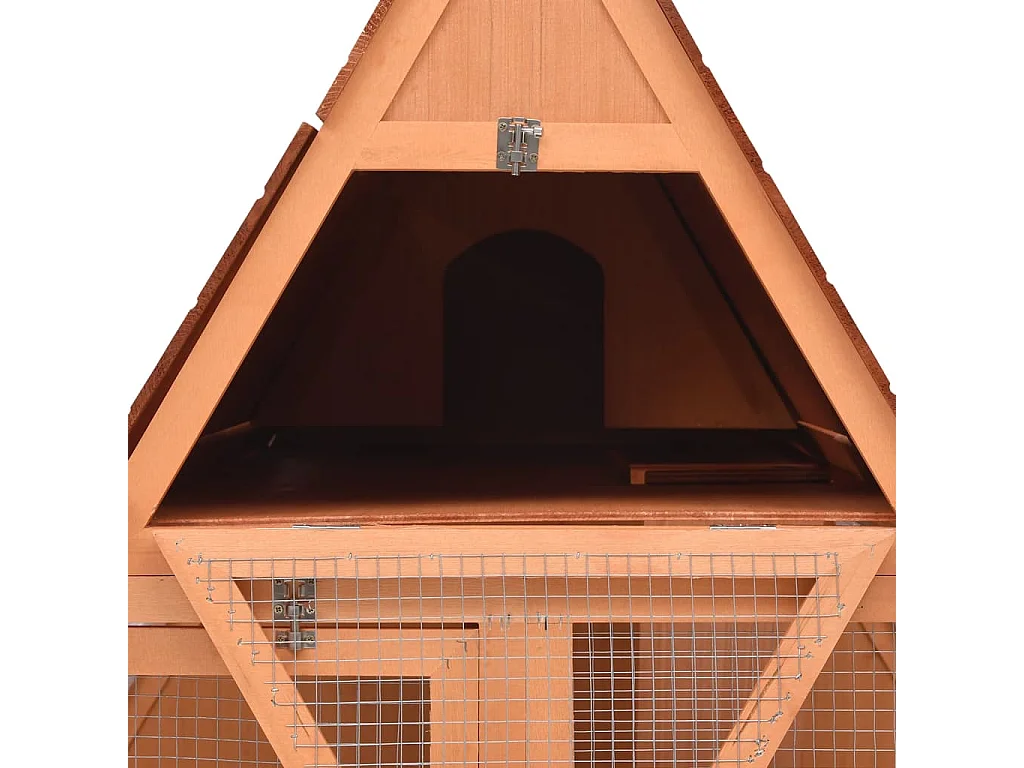 Clapier 152x127x109,5 cm Bois de sapin massif