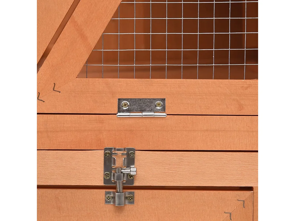 Clapier 152x127x109,5 cm Bois de sapin massif