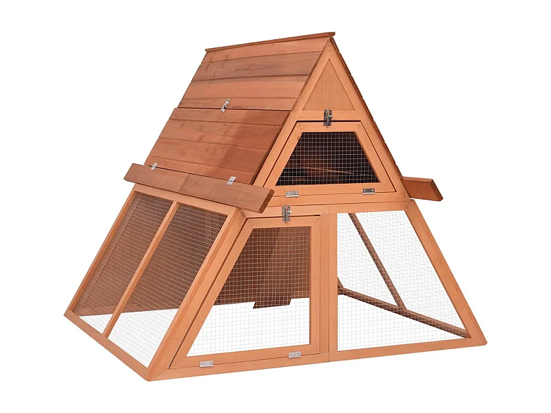 Clapier 152x127x109,5 cm Bois de sapin massif