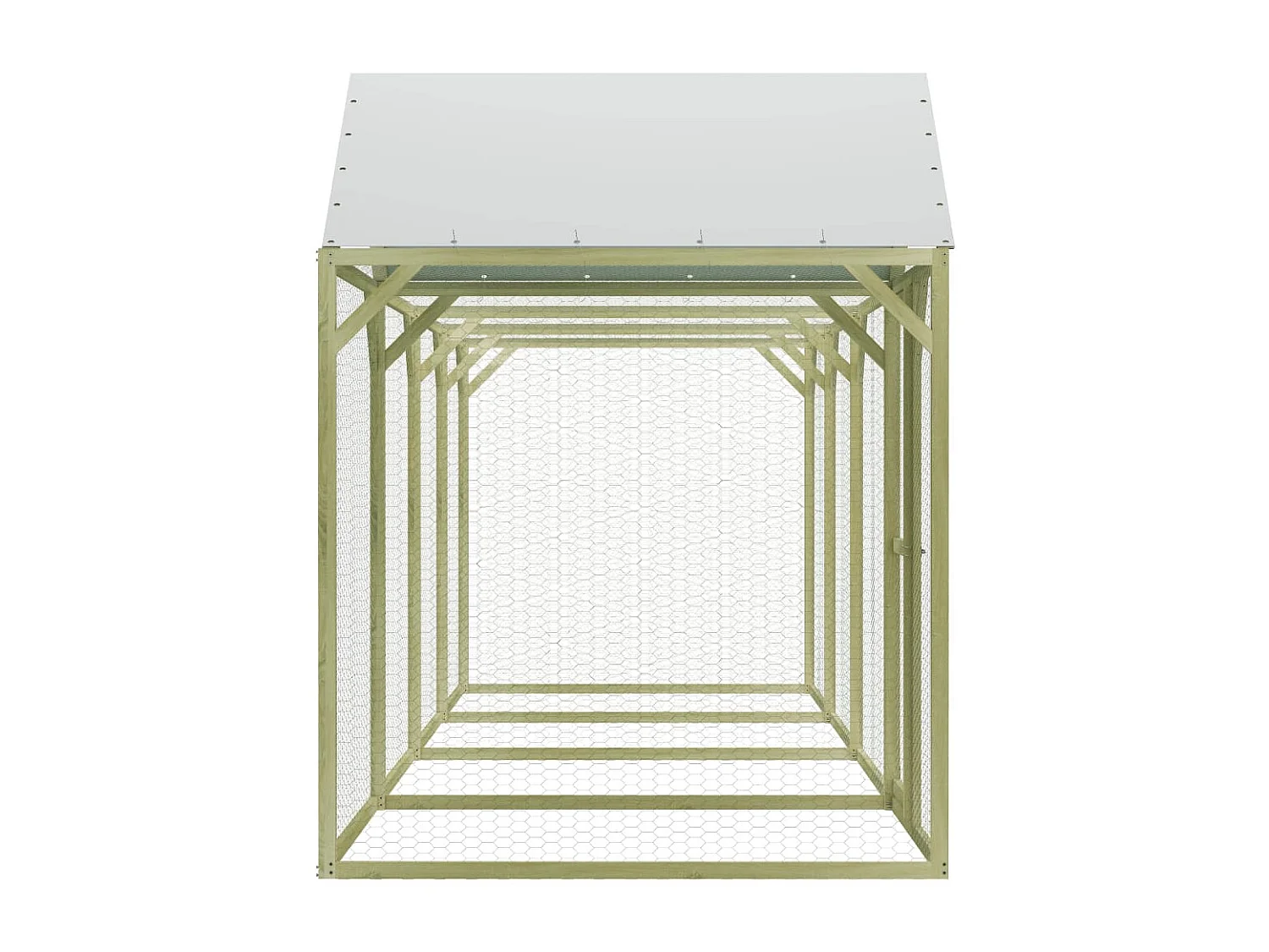 Galinheiro 6x1,5x2 m Madeira de pinho impregnada