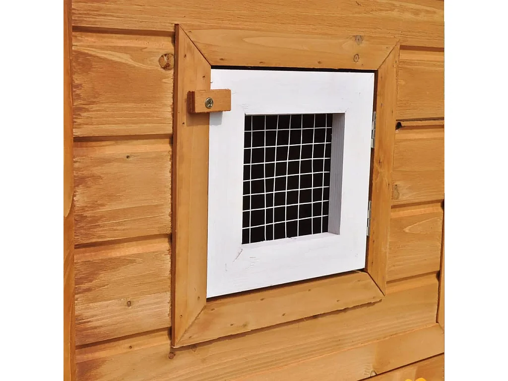 Grande conigliera esterna con 1 casetta