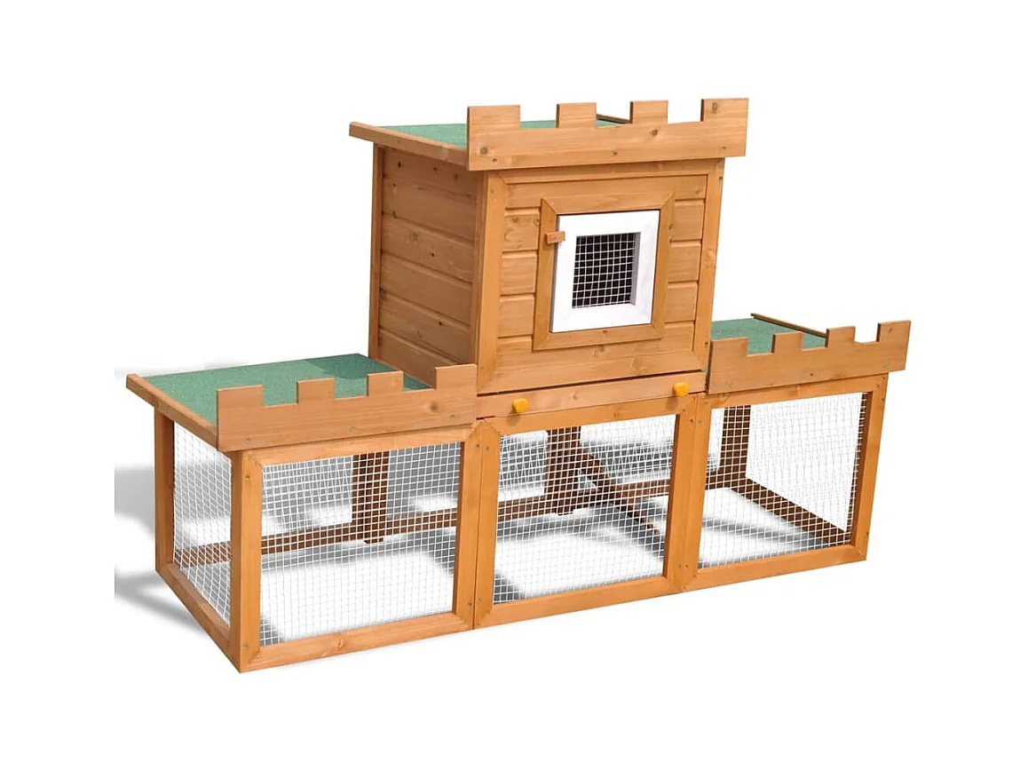 Clapier large d'extérieur avec 1 seule maison