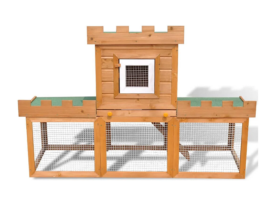 Clapier large d'extérieur avec 1 seule maison