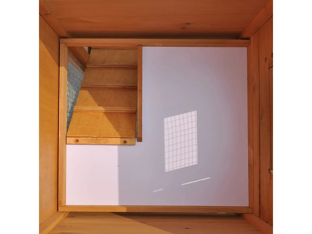 Clapier large d'extérieur avec 1 seule maison