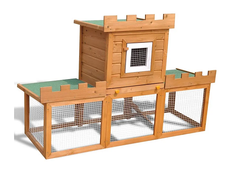 Clapier large d'extérieur avec 1 seule maison