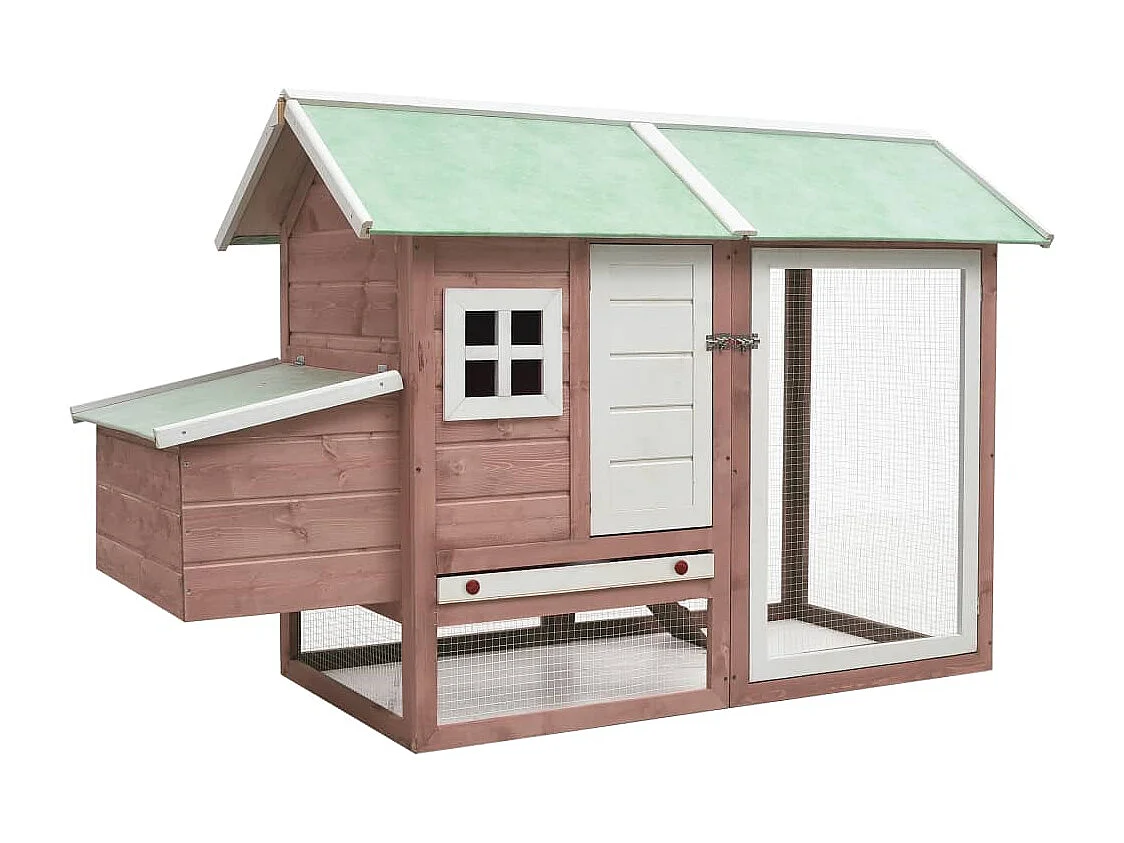 Poulailler Moka 170x81x110 cm Bois de pin massif et sapin