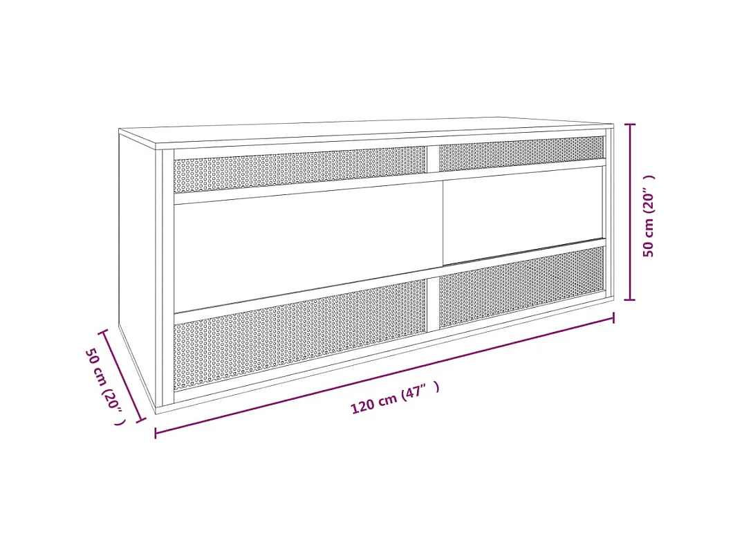 Terrarium Bois d'ingénierie 120x50x50 cm