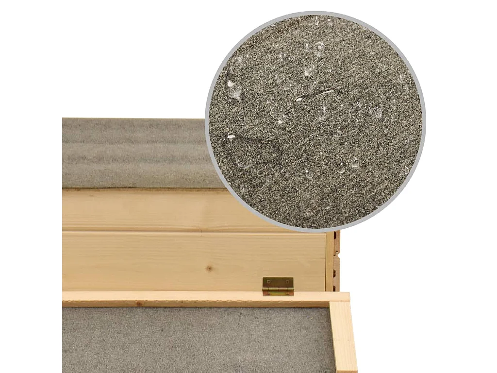 Poulailler Bois de pin massif 178x67x92 cm