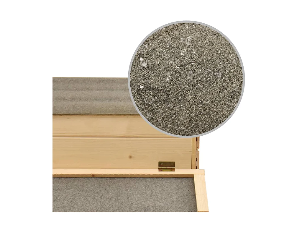 Poulailler Bois de pin massif 178x67x92 cm