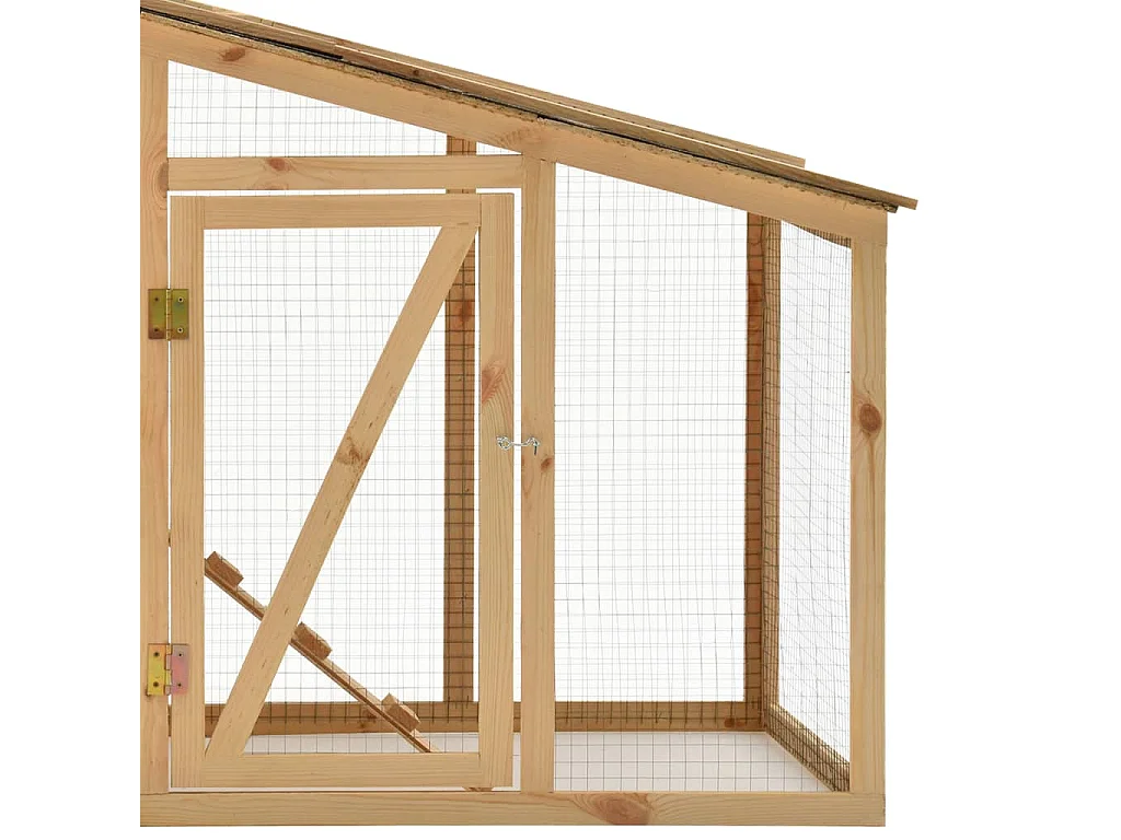 Kippenhok Massief grenenhout 178x67x92 cm