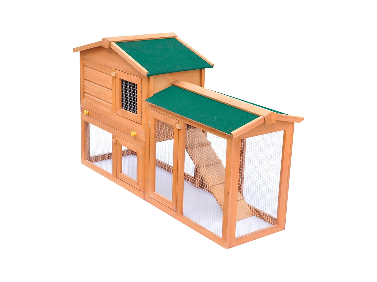 Clapier large d'extérieur pour petits animaux de compagnie Bois