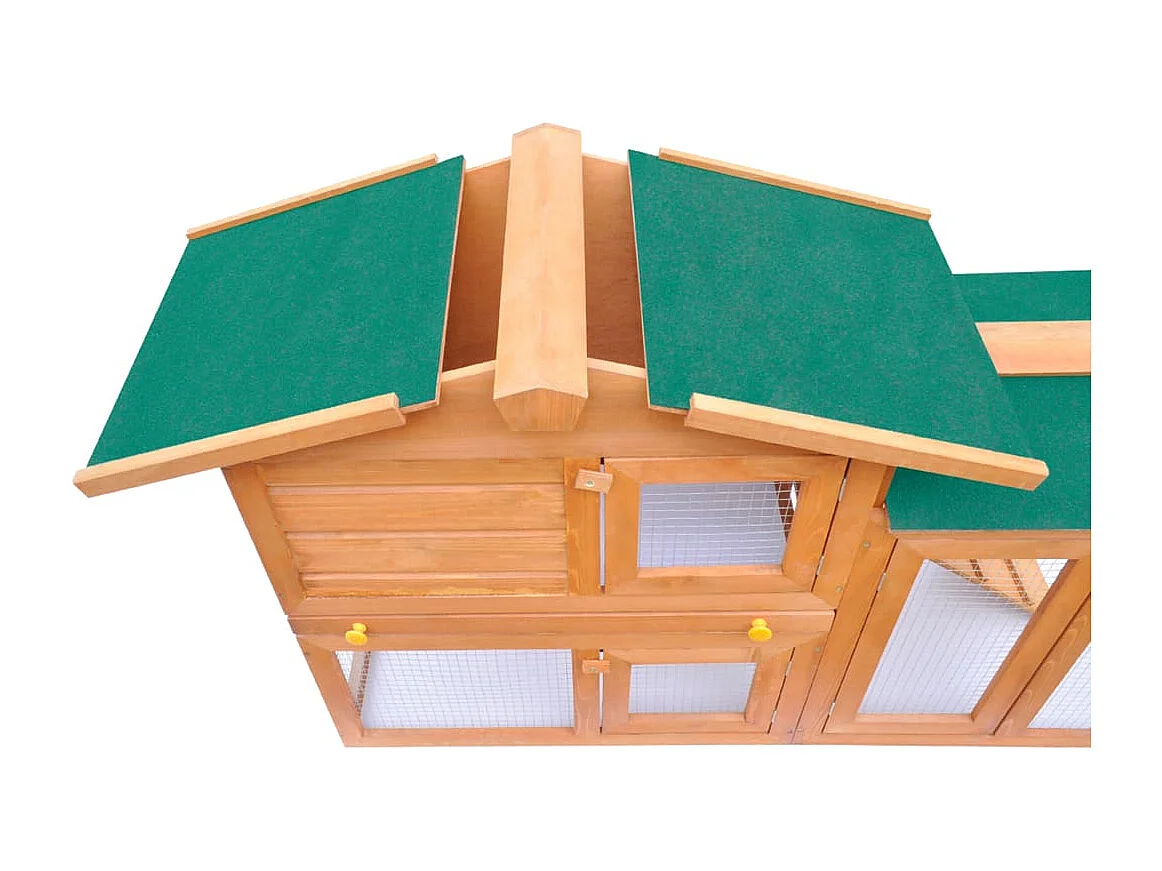 Clapier large d'extérieur pour petits animaux de compagnie Bois