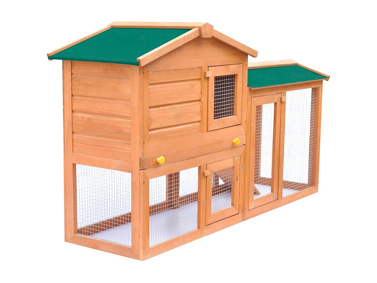 Clapier large d'extérieur pour petits animaux de compagnie Bois