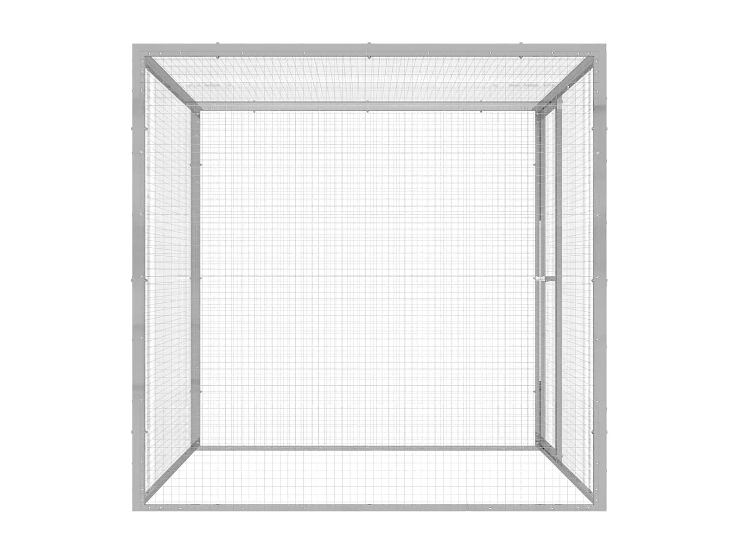 Gaiola para gatos 1,5x1,5x1,5 m Aço galvanizado