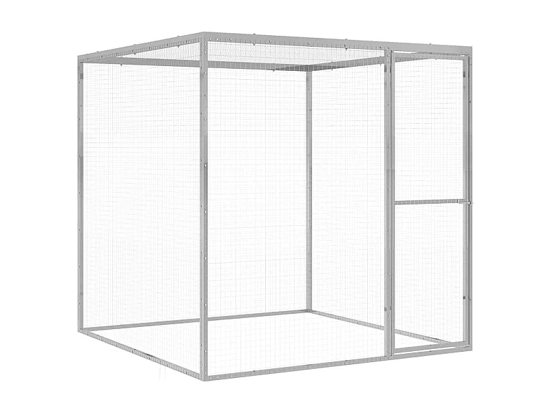 Kattenkooi 1,5x1,5x1,5 m Gegalvaniseerd staal