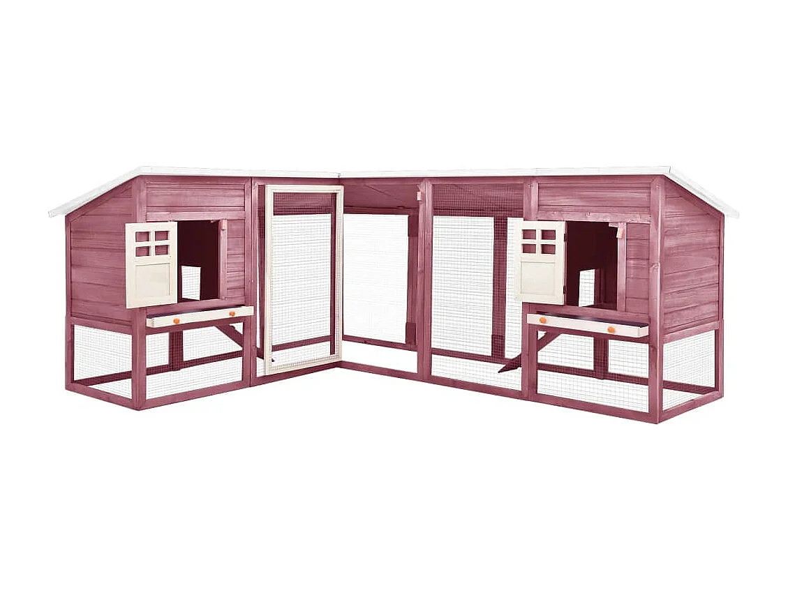 Contenitori da esterno con binario Moka e legno di Abete bianco